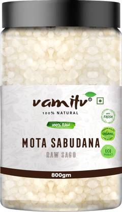 vamitv Mota Sabudana | Whole Tapioca Pearls | Sago Big | 100% Natural Sago