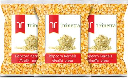 Trinetra Popcorn Kernels (Makka sabut) 500gm Each (Pack of 3)- 1500g Corn