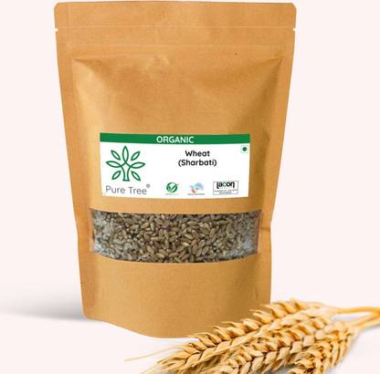 Pure Tree Certified Organic MP Sehori Wheat | Sharbati Wheat Whole Wheat