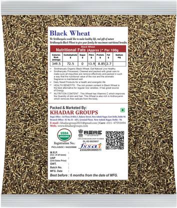 siridhanyalu Black Wheat Grain ,1Kg Whole Wheat