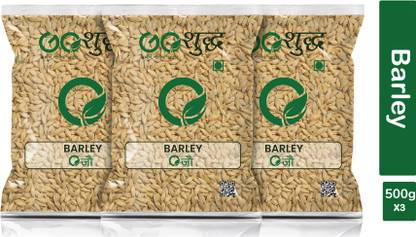 Goshudh Premium Quality Jau Sabut (Barley Whole Grain)-500gm (Pack Of 3) Barley