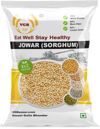 VGBNP 100% Natural Jowar Whole (jowari) Pure Sorghun Millet (juwar | Cholam ) - 5kg Jowar