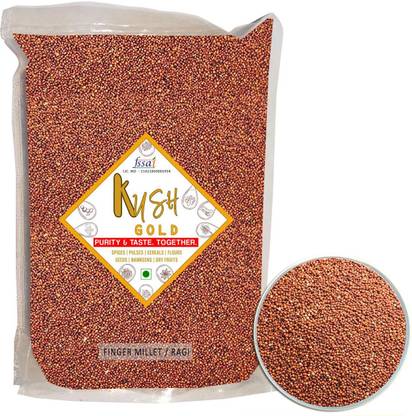 Kush Gold Ragi (Whole Grain) / Finger Millet Seeds / Nachni Ragi