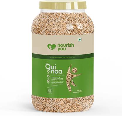 Nourish You White Quinoa for Weight Loss Mgmt., Gluten Free, High Protein & Fibre (1800g) Quinoa