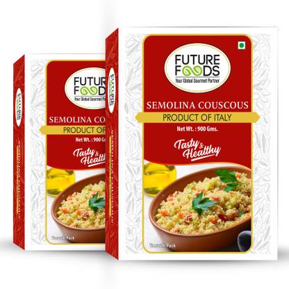 Future Foods Semolina Couscous, Fat Free, Gluten Free pack of 2 - 900 gram * 2 Couscous