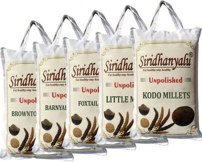 सिरिधनयालु फ्लिपकार्ट, कोडो, लिटिल, फॉक्सटेल, बार्नयार्ड, ब्राउनटॉप मिलेट पर मिलेट्स मिक्सड मिलेट