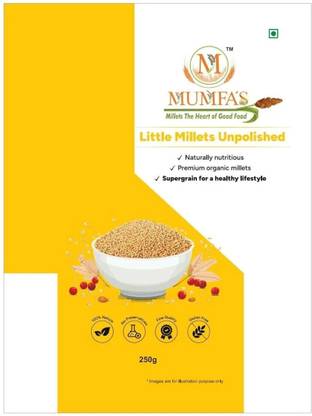MUMFAS Little Millets Unpolished - 250g | Gluten-Free, High in Fiber, Rich in Nutrients Little Millet