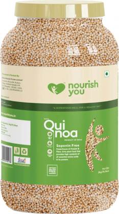 Nourish You White Quinoa for Weight Loss Mgmt., Gluten Free, High Protein & Fibre (2000g) Quinoa