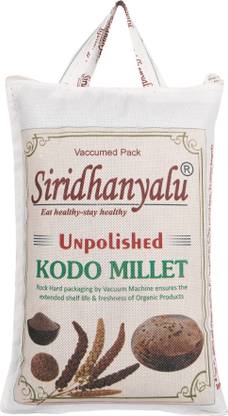 siridhanyalu unpolished and organic Kodo Millets 920gm pack Kodo Millet