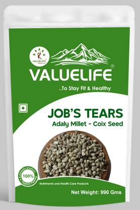 Value Life Job's Tears/Adlay Millet/Coix Seed (WHOLE) (990g) Barley
