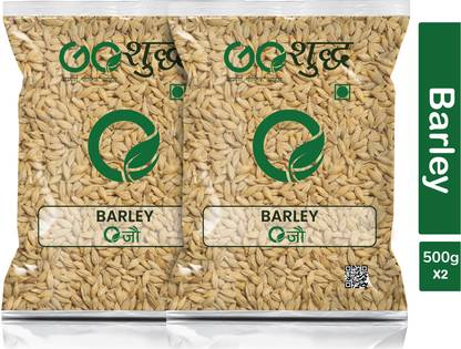 Goshudh Premium Quality Jau Sabut (Barley Whole Grain)-500gm (Pack Of 2) Barley