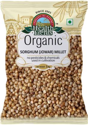 HealthFields Organic Jowar Millet (Sorghum Whole Grain) Jowar