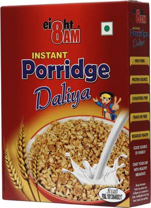 8AM Instant Porridge, Healthy & Nutritious Wheat Daliya Broken Wheat
