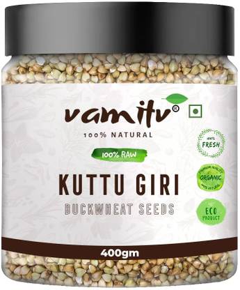 vamitv Whole Buckwheat Seeds (Kuttu Giri) 400gm | Gluten-Free | 100% Natural & Pure Whole Wheat