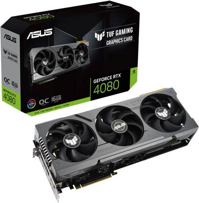 ASUS TUF Gaming GeForce RTX 4080 16GB GDDR6X Graphics Card OC Edition GDDR6X 16 GB NVIDIA Chipset 256 bit 2595 MHz Graphics Card