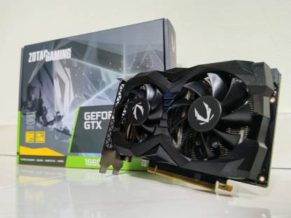nVIDIA ZOTAC GAMING Geforce GTX 1660 SUPER 6GB THE MOST EFFICIENT GRAPHIC CARD GDDR6 6 GB NVIDIA Chipset 192 bit 1785 MHz Graphics Card