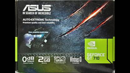 ASUS Geforce GT 710 GDDR3 2 GB NVIDIA Chipset 64 bit 589 MHz Graphics Card