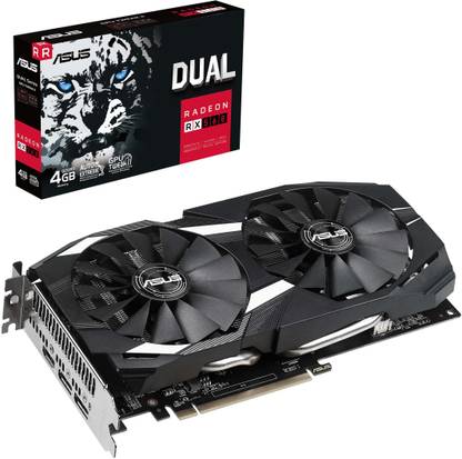 ASUS DUAL-RX560-4G GDDR5 4 GB AMD Radeon Chipset 128 bit 1199 MHz Graphics Card