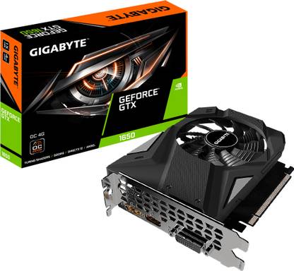 GIGABYTE 1650-1 Fan GDDR6 4 GB NVIDIA Chipset 128 bit 1635 MHz Graphics Card
