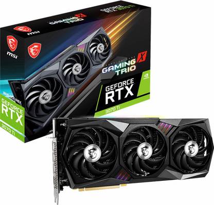 MSI GeForce RTX 3070 Ti GAMING X TRIO 8G GDDR6X 8 GB NVIDIA Chipset 256 bit 1830 MHz Graphics Card