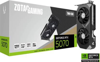 ZOTAC GAMING GeForce RTX 5070 Twin Edg GDDR6 12 GB NVIDIA Chipset 192 bit 2512 MHz Graphics Card
