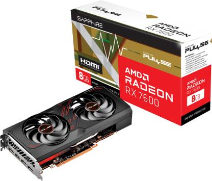 Sapphire 11324-01-20G GDDR6 8 GB AMD/ATI Chipset 128 bit 2755 MHz Graphics Card