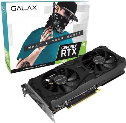 GALAX GeForce RTX 3060 1-Click OC 128-Bit GDDR6 8 GB NVIDIA Chipset 192 bit 1792 MHz Graphics Card