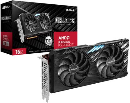 ASRock RX 7800 XT GDDR6 16 GB AMD Radeon Chipset 256 bit 2475 MHz Graphics Card