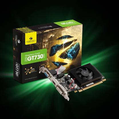 ZEBRONICS ZEB-GT610 DDR3 4 GB NVIDIA Chipset 64 bit 1000 MHz Graphics Card