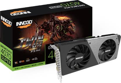 Inno3D GEFORCE RTX 4070 SUPER TWIN X2 GDDR6X 12 GB NVIDIA Chipset 192 bit 2475 MHz Graphics Card