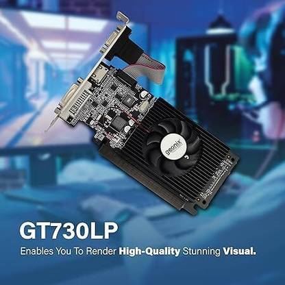 GEONIX ?GT 730LP DDR3 4 GB NVIDIA Chipset 64 bit 1333 MHz Graphics Card