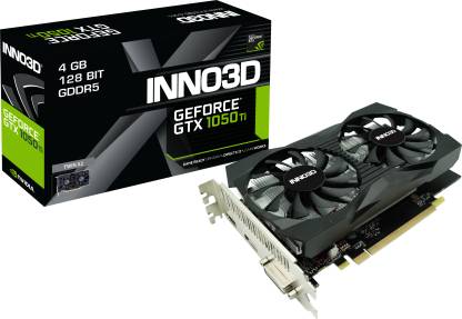 Inno3D NVIDIA GeForce GTX 1050 Ti Twin X2 4 GB GDDR5 Graphics Card ...