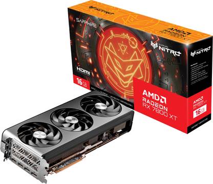 Sapphire NITRO+ AMD Radeon RX 7800 XT 16GB GDDR6 16 GB AMD/ATI Chipset 256 bit 2565 MHz Graphics Card