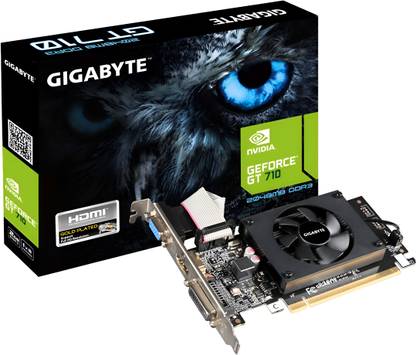GIGABYTE GV-N710D30-2GL DDR3 2 GB NVIDIA Chipset 64 bit 954 MHz Graphics Card