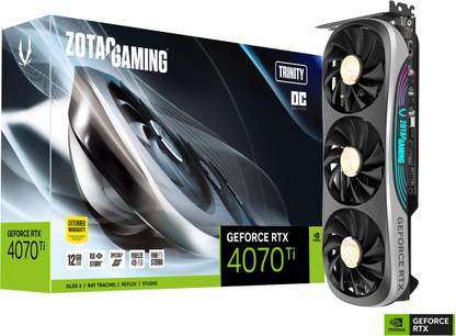 ZOTAC GAMING GeForce RTX 4070 Ti Trinity OC GDDR6X 12 GB NVIDIA Chipset 192 bit 2625 MHz Graphics Card