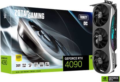ZOTAC GAMING GeForce RTX 4090 Trinity OC 24GB GDDR6X 384-bit PCIE 4.0 Graphics Card GDDR6X 24 GB NVIDIA Chipset 384 bit 2535 MHz Graphics Card