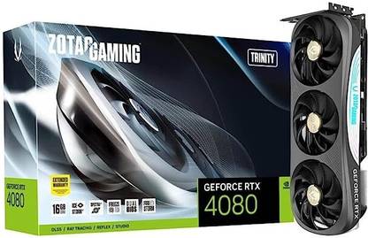 ZOTAC GAMING GeForce RTX 4080 Trinity GDDR6X 16 GB NVIDIA Chipset 256 bit 2505 MHz Graphics Card