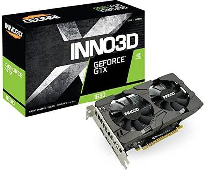 Inno3D GEFORCE GTX 1630 TWIN X2 OC GDDR6 4 GB NVIDIA Chipset 64 bit 1740 MHz Graphics Card