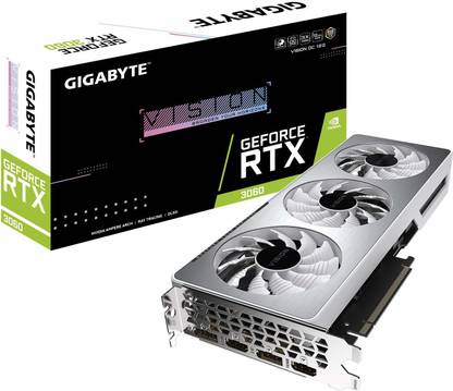 GIGABYTE GeForce RTX™ 3060 VISION OC 12G GDDR6 12 GB NVIDIA Chipset 192 bit 1837 MHz Graphics Card