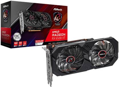 ASRock RX 6500 XT
Phantom Gaming D 4GB OC GDDR6 4 GB AMD Radeon Chipset 64 bit 2820 MHz Graphics Card