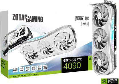 ZOTAC GAMING GeForce RTX 4090 Trinity OC White Edition GDDR6X 24 GB NVIDIA Chipset 384 bit 2535 MHz Graphics Card