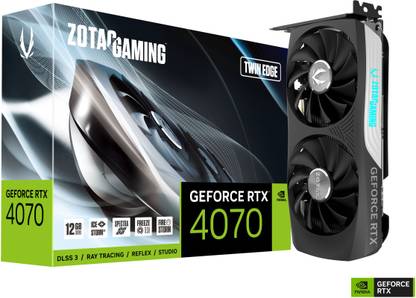 ZOTAC GAMING GeForce RTX 4070 Twin Edge GDDR6X 12 GB NVIDIA Chipset 192 bit 2475 MHz Graphics Card