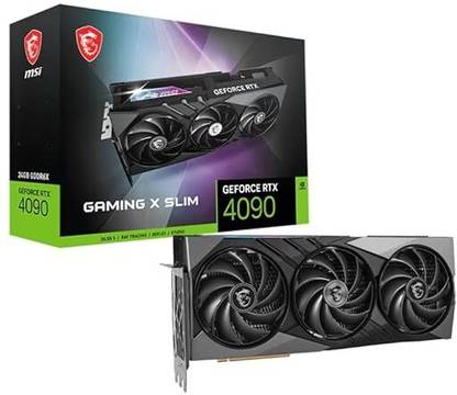 MSI GeForce RTX 4090 GAMING X SLIM 24G GDDR6 24 GB NVIDIA Chipset 384 bit 2610 MHz Graphics Card