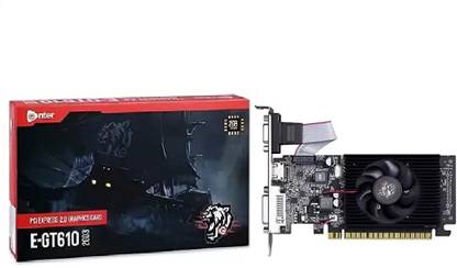 Enter E-GT610-2GD3 PCI Express 2.0 64 bit 2GB HDMI VGA DDR3 2 GB NVIDIA Chipset 64 bit 810 MHz Graphics Card