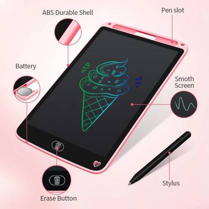 GUGGU S57_Writing tab 8.5 Inch LCD Doodle Board: Reusable Drawing Tablet for Kids 8.5 x 4.5 inch Graphics Tablet