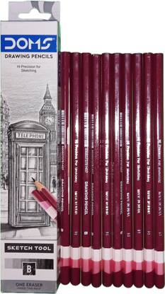 Doms Drawning Pencil B Doms Drawing pencil B Set of 10 Piece Pencil