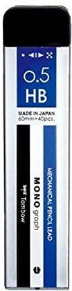 TONBOW Mono Graph Mechanical Pencil Lead (HB 0.5mm, 40 Leads Tube) Pencil