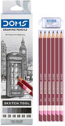 DOMS HB 2B 4B 6B 8B 10B Pencil