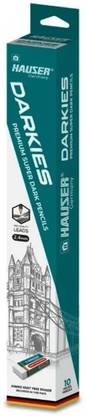 Hauser Darkies Super Extra Dark Graphite Pencils | 2.4 mm Lead | Graphite Pencil
