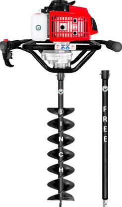DVI 72CC Earth Auger With 2 Stroke Petrol Engine With 6 Inch Double Spiral Bit Fuel Grass Trimmer